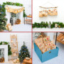 DuneDesign XXL SET AVEC NOMS : Calendrier de l'Avent DIY - 24 Sacs Cadeaux Sac en Papier 3 Tailles 100 Stickers Avent Guirlande 