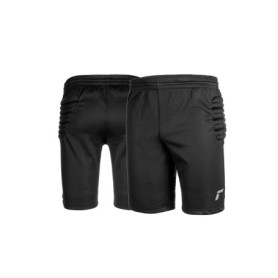 Reusch Goalkeeping Training Junior Short de Gardien de But de Football rembourré pour Enfants, Noir/Argent, 158 cm Garçon