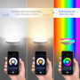 ledscom.de 4 ampoules GX53 LED RGB, blanc chaud - blanc froid (2900-6100 K), 6,6 W, 670lm, 107°, smart home, wifi, Alexa, mate