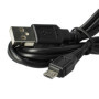 vhbw Câble USB/Micro USB, 1 m, noir, compatible avec Sony Cyber-shot DSC-WX150, DSC-WX200, DSC-WX220, DSC-WX300, DSC-WX350, DSC-