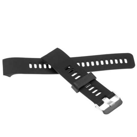vhbw bracelet compatible avec Garmin Forerunner 35, 30 montre connectée - 13,5 + 9,4 cm silicone, Noir