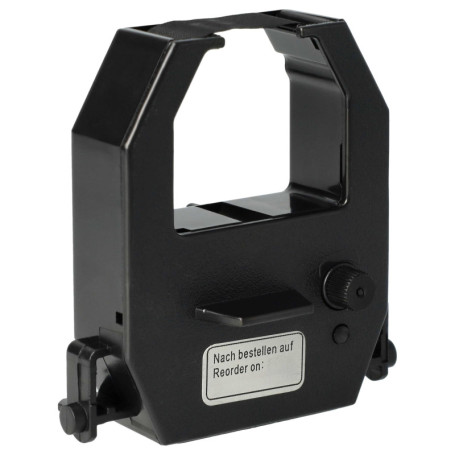 vhbw Ruban encreur remplacement pour Amano CE-315150, CE-315152 pour imprimante matricielle ou de reçus - noir