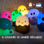 MegaLight Mini veilleuses pour Enfants | Boîte mystère | Choix aléatoire de Personnages|1 sur 9 à Collectionner l 4 Couleurs de 