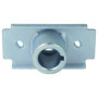 vhbw Moyeu de lame tondeuses à gazon compatible avec Daye DYM1669-4, DYM1768-84 - 10 x 5 x 3,6 cm argenté