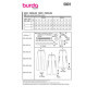 burda style #5801 Patron de couture pour femme Pantalon à jambes larges Taille 36-46 Niveau de couture 3 (moyen) avec instructio