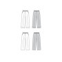 burda style Patron Femme Pantalon à jambes larges Taille EUR 36-46