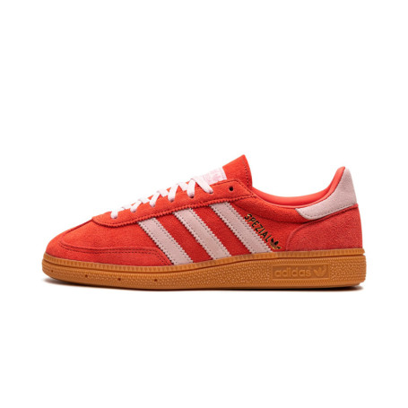 adidas Chaussure de handball d'entraînement pour homme, Rouge vif/rose transparent/gomme, 6