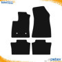 PETEX Lot de 4 Tapis de Sol de Voiture en Velours - Pluto - Noir - pour Renault Austral e-Tec (Full Hybrid) à partir de 09/2022