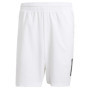 adidas Homme Club Tennis Climacool 3-Stripes Shorts, White, M 9 inch
