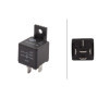 HELLA Relais, courant de travail - 12V - 5pôle - Relais à courant de travail - avec support - 4RA 933 791-061