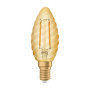 OSRAM Vintage 1906® Classic BW Fil LED lampe, E14, bougie torsadé, or, 2,5 W, 220lm, 2400k, couleur confort chaude, consommation