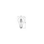 OSRAM Lampe LED forme étoile filament A40, 4000 K blanc neutre, 3,4 W, E27, transparente, 470 lm, 15 000 h, pour plafonniers et 
