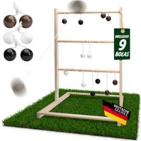 KIDSWARE® Jeu de golf d'échelle [extérieur et intérieur] – Jeu d'échelle en bois de qualité supérieure pour adultes et enfants à