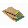progressPACK PP W01.04 Premium Lot de 25 emballages d'expédition pour classeurs en carton ondulé Marron DIN A4+ 235 x 337 x à 35