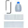 2 en 1 Cloueuse-agrafeuse pneumatique - coffret huile et sets de clous agrafes inclus