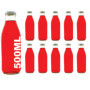 slkfactory 10 des Bouteilles en Verre de 500 ML vides Bouteilles de jus de
