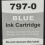 vhbw Cartouche d'encre Bleu Compatible avec Pitney Bowes DM55i, DM50i, DM55, DM50, K700 imprimante (Compatible, 25 ML + Puce) - 