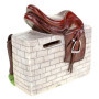 Kremers Schatzkiste Tirelire XXL en poly multicolore avec selle de cheval 15 cm