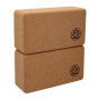 Lot de 2 brique yoga VonBueren | Blocs en liège | 22 x 12 x 7,5 cm | Accessoires de yoga pour homme et femme | Bloc Hatha