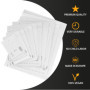 1000 enveloppes bulles 12 x 17,5 cm format A6 blanc