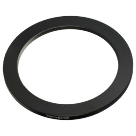 vhbw Bague d'adaptation de Filtre Step-Down de 77 mm vers 62 mm pour Objectif d'appareil Photo - Réducteur, métal, Noir