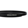 vhbw Bague d'adaptation de Filtre Step-Up de 43 mm vers 55 mm pour Objectif d'appareil Photo - Adaptateur, métal, Noir