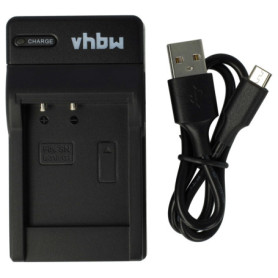 vhbw Chargeur de Batterie USB Compatible avec Sony NP-BG1, NP-FG1 Socle de Chargement pour caméra