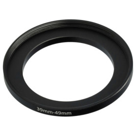 vhbw Bague d'adaptation de Filtre Step-Up de 39 mm vers 49 mm pour Objectif d'appareil Photo - Adaptateur, métal, Noir