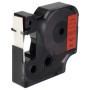 vhbw Ruban compatible avec Dymo Rhino 6000, 5000, 5200, 4200 imprimante d'étiquettes 7m x 12mm Noir sur Rouge