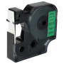vhbw Ruban compatible avec Dymo Rhino 6000, 5000, 5200, 4200 imprimante d'étiquettes 7m x 12mm Noir sur Vert