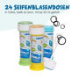 alldoro 63073 Bubble Fun Bulles de Savon, 24 pièces par boîte, 55 ML de Solution savonneuse, pour Enfants à partir de 36 Mois & 