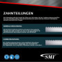 SMI Lot de 3 lames de scie à ruban bi-métal M42 - Dimensions : 1435 x 13 x 0,65 mm - 10/14 dents par pouce - Pour ruban Güde MBS