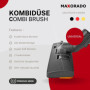 Maxorado Brosse combinée universelle pour aspirateur, compatible p. ex. avec Bosch, Siemens, Samsung, Rowenta Grundig, Dirt Devi