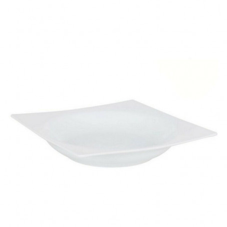 Assiette creuse Zen Porcelaine Blanc (20 x 20 x 3,5 cm) 18,99 €