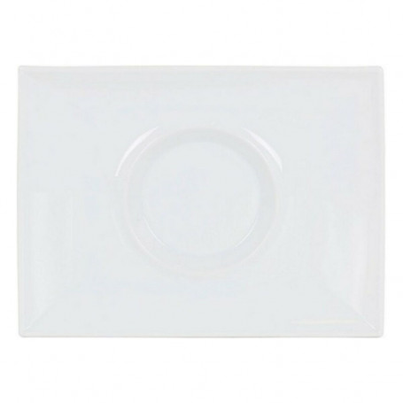 Assiette plate Gourmet Porcelaine Blanc (29,5 x 22 x 3 cm) 23,99 €