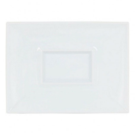 Assiette plate Gourmet Porcelaine Blanc (29,5 x 22 x 3 cm) 23,99 €