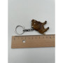 Onwomania Porte-clés en bois avec verrous de sanglier, breloque pendentif sabot fendu