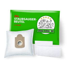 SAUG-FREUnDE | Lot de 20 sacs d'aspirateur pour MOULINEX Compact Power, MO3927PA, MO3953PA, MO3967PA, MO3969PA, MO3985PA, MO 392