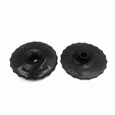 Equine Smile ES3009 Disques de dentition incurvés en silicone 8,5 cm pour chevaux Accessoires de mors Protection d'embout Protec