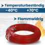 Kalitec H07V-U 1 x 2,5 mm² rouge - Fil simple en PVC ignifuge 2,5 mm² - Toron rigide en cuivre - 450/750 V - Pour câblage intern