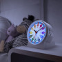 Cander Berlin MNU 1009 S Réveil silencieux pour enfant Bleu Horloge d'apprentissage lumineuse Snooze Horloge de table Éclairage 