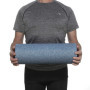 BODYMATE Rouleau de Massage fascias Standard L45cm Ø15cm dureté Moyenne + E-Book Gratuit - Gris/Bleu