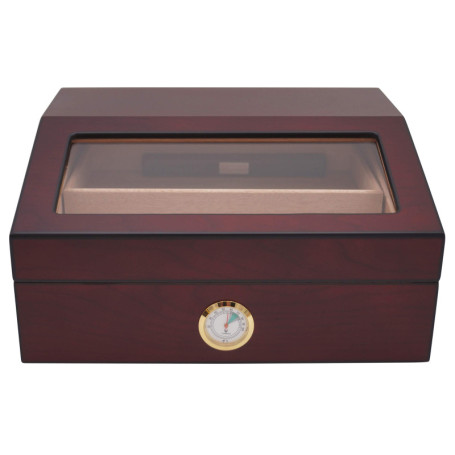 GERMANUS Humidor Cave à Cigares Heinrich avec hygromètre et Humidifier et Manuel GERMANUS Brune, 237