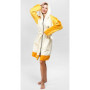 Wave Hawaii Sannt Poncho de surf zippé pour les tailles de 160 à 190 cm en 100% coton écologique pour la natation, la plage, le 