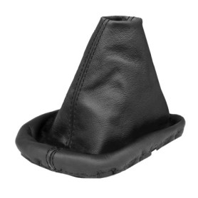 L&P A0028 Soufflet Sac Manchette manchon de commutation 100% cuir véritable veritable noir noire couture fil noir transmission m