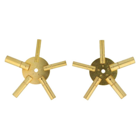 Horloge Clé pour horloges (3 45 67 89 Lot de 2 1011-12), étoile Clé