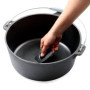 BBQ-Toro Lot de 2 grattoirs en plastique pour barbecue - Nettoyant en fonte - Pour four hollandais, poêle, casserole, wok