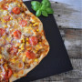 Mahlzeit Pierre à pizza carrée | 38 x 30 cm | Pierre pour pizza et tarte flambée | Pierre en cordiérite pour gril, four et barbe