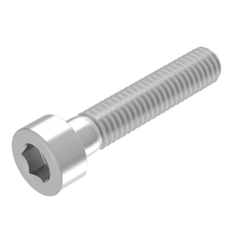 SECCARO Vis cylindriques M8 x 40 mm inox V2A VA A2, DIN 912 / ISO 4762, six pans creux, filetage partiel, 20 pièces