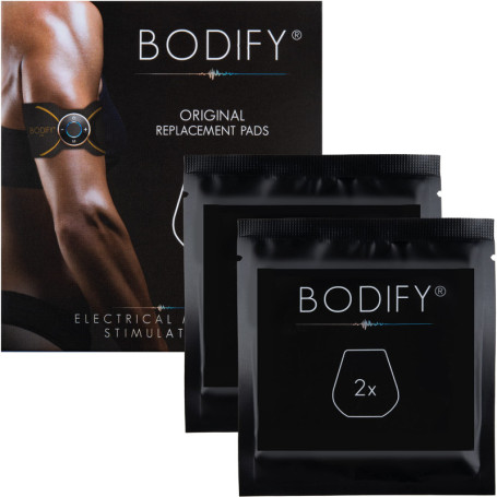 Bodify Lot de 2 coussinets de rechange d'origine (sans contrôleur) pour entraîneur de bras et de jambes EMS Pro - Pour homme et 